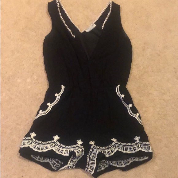 Tops - Black Romper